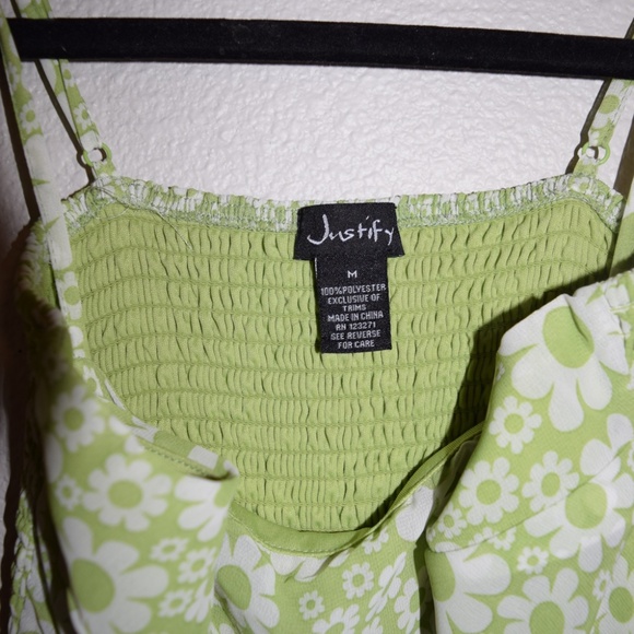 Justify Spring Green Flowy Floral Dress - Picture 3 of 7
